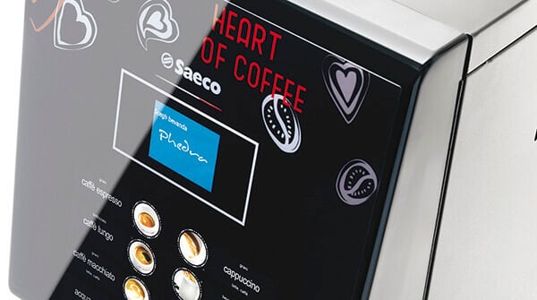 Phedra Evo Cappuccino: Máquinas de café del grano a la taza para